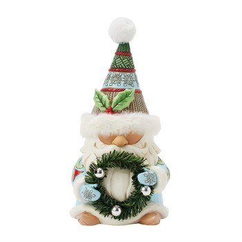 Gnome With Wreath Fur Hat
