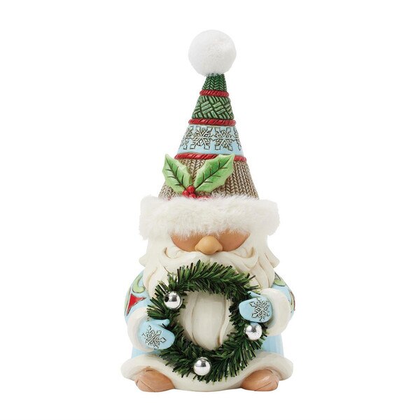 Gnome With Wreath Fur Hat