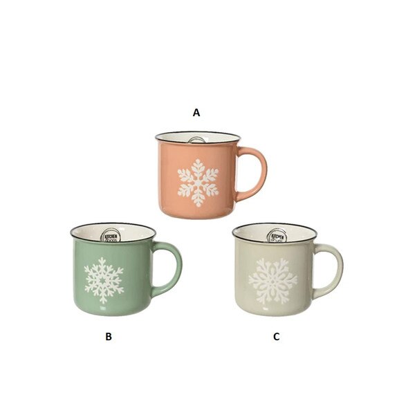 Snowflake Porcelain Mug