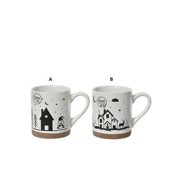 Black White Gnome Deer Mug