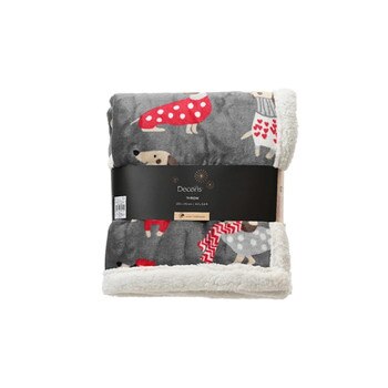 66X51 Christmas Dog Throw