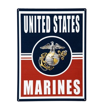 Us Marine Corps Metal Wall Sign