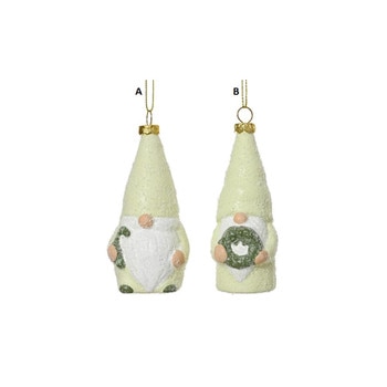 Iced Lime Green Gnome Ornament