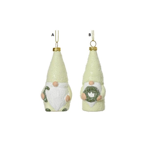 Iced Lime Green Gnome Ornament