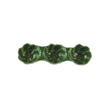 Green Holly Leaf Tapas Dish