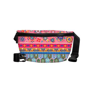 Geometric Tapestry Crossbody Bag