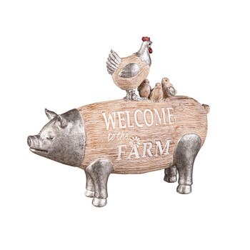 Welcome Farm Chicken On Pig