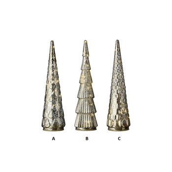 13In Led Silver Tree