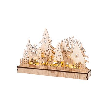 7.5In LED Wood Scene