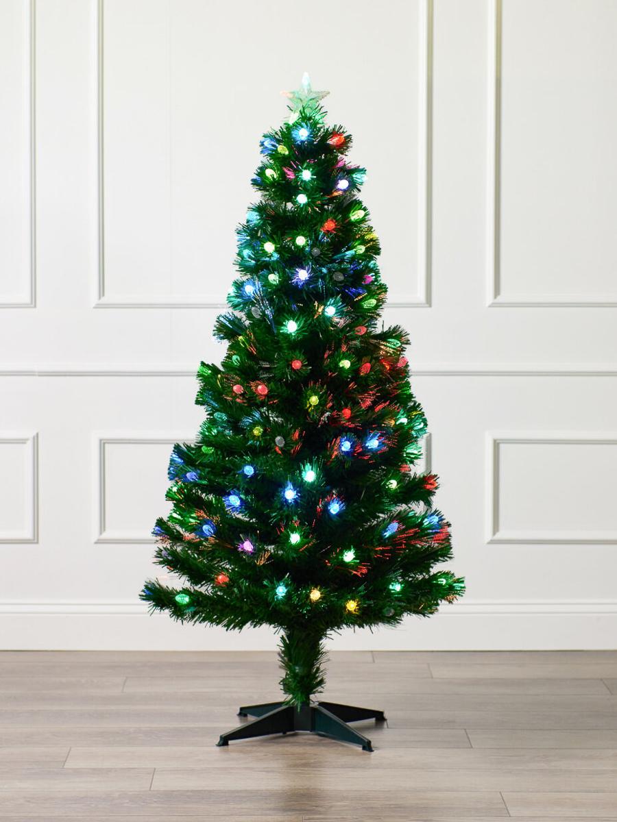 6 foot fiber optic on sale christmas tree