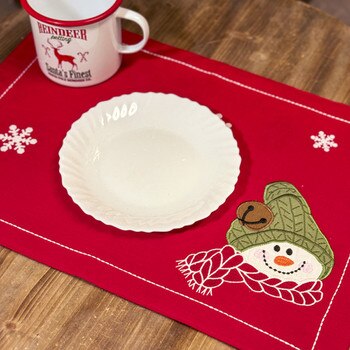 Farmhouse Snowman Placemat-1