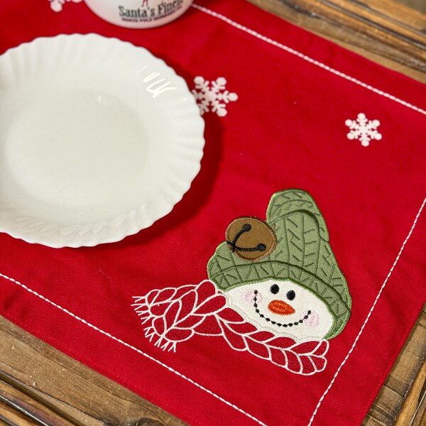 Farmhouse Snowman Placemat-2
