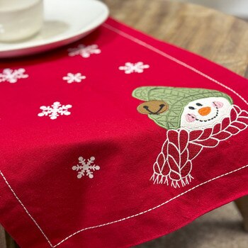 Farmhouse Snowman Table Runner -1