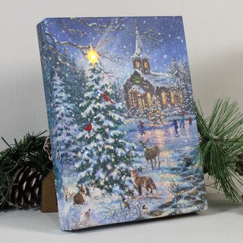 8x6 Rejoice Lighted Easel Back