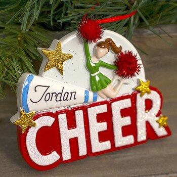 Personalized Cheer Ornament