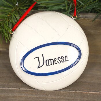 Personalized Volleyball Ornament