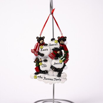 Black Bear Snowball Family Of 4-3