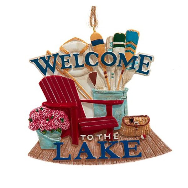 Welcome To The Lake Ornament-2