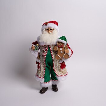 Whimsical Gingerbread Santa Claus-1