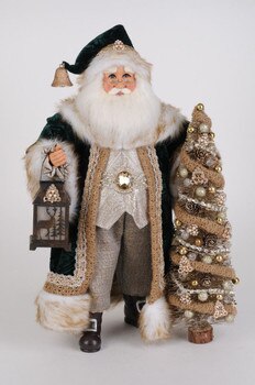 Lighted Emerald Woods Santa-1