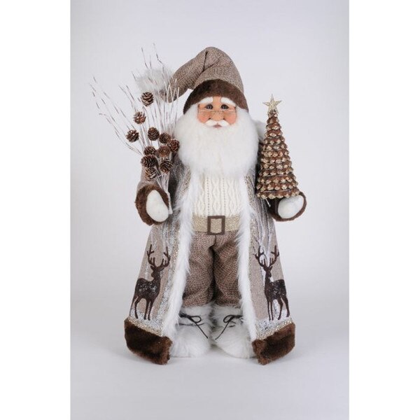Lighted Winter Woods Santa-1