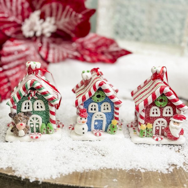 Peppermint House Ornament-2