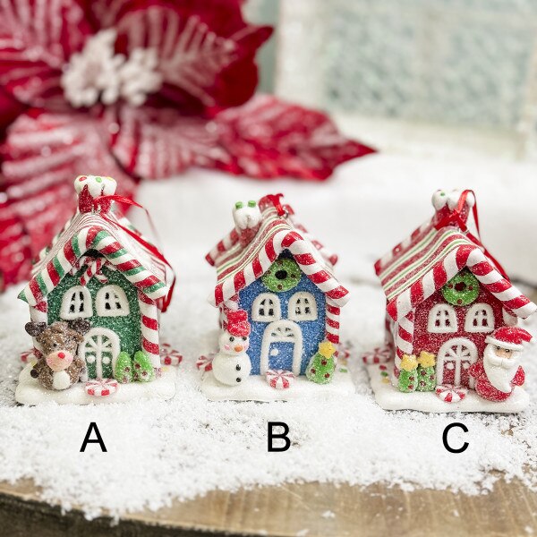 Peppermint House Ornament-3