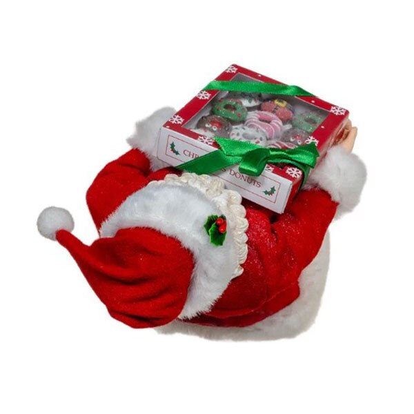 Santa With Donuts-4