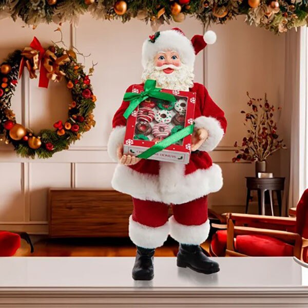 Santa With Donuts-5