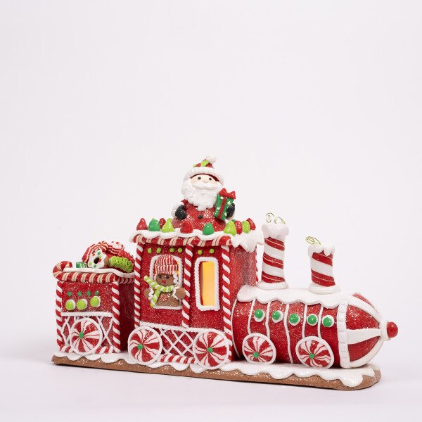 LED Gingerbread Train-5