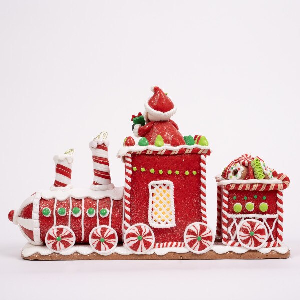 LED Gingerbread Train-7