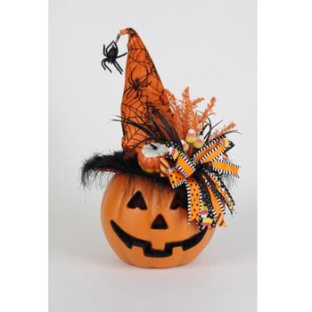 Lighted Pumpkin Orange Hat