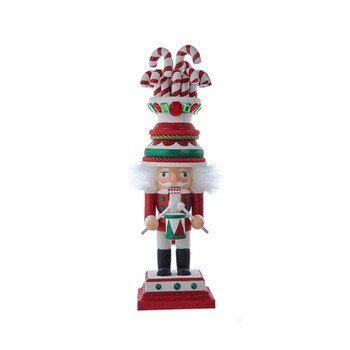 Candy Cane Hat Soldier Nutcracker