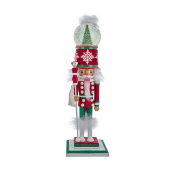 21" Deck The Halls Waterball Nutcra