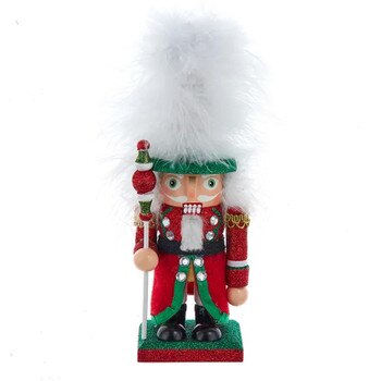 9in Red Green White Soldier Nutcrac
