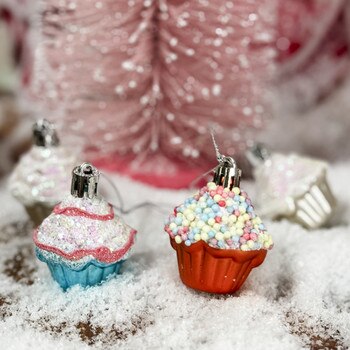 Cupcake Ornament Set of 6-1