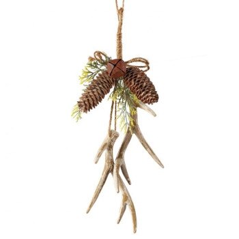 Antler Pine Ornament
