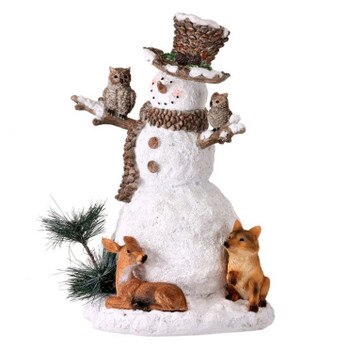 Snowman With Woodland Friends