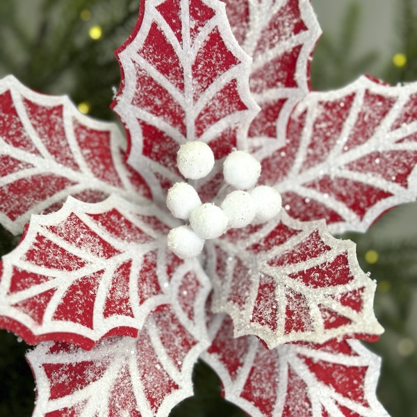 24 Inch Gingerbread Poinsettia-2