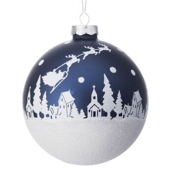 Santa In Flight Ball