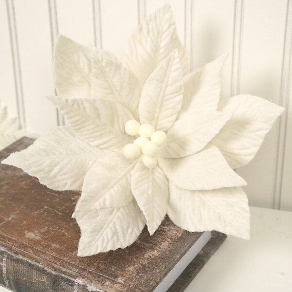 Ivory Poinsettia Flower Stem