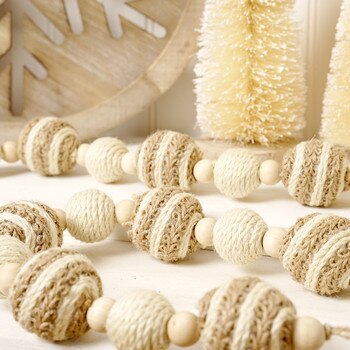 Natural Jute Bead Garland-1