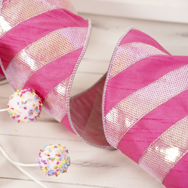 Pink Candy Stripe Ribbon-2