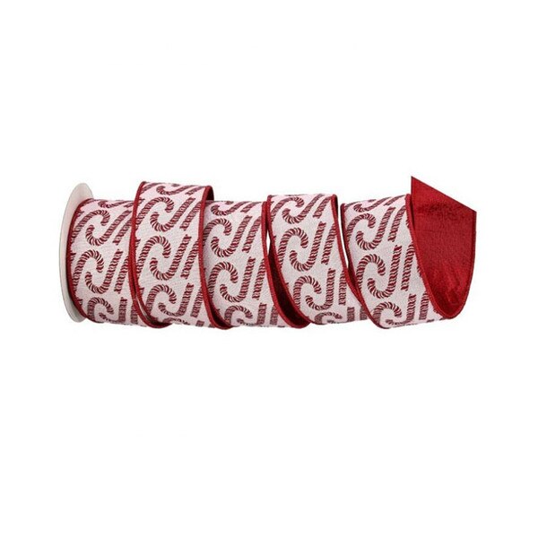 Metallic Candy Cane Ribbon 2.5 in x