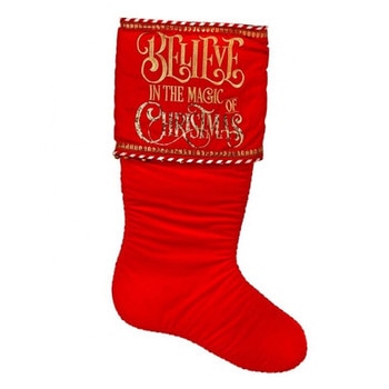 56in Red Gold Velvet Believe Stocki