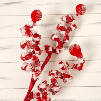 Red White Chenille Stripe Spray-1
