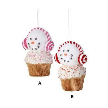 7in Snowman Cupcake