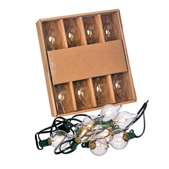 128in Clear Retro Led Bulb Garland
