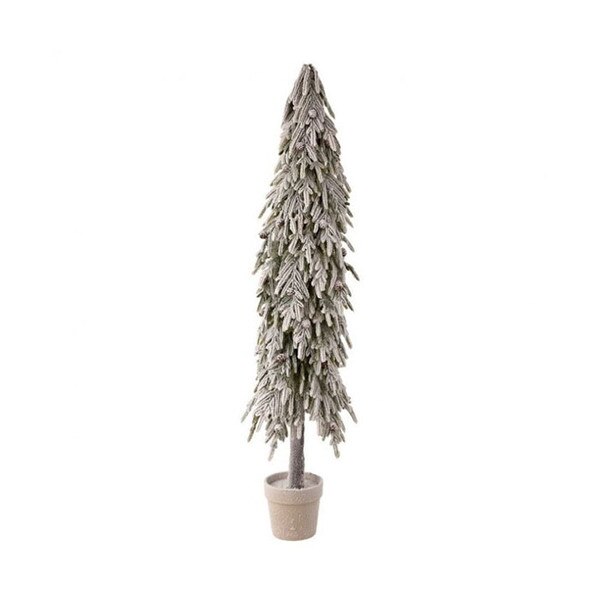 Snow Norfolk Pine Potted Tree