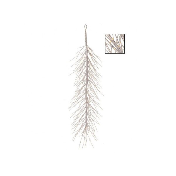Led Birch Garland With Remote